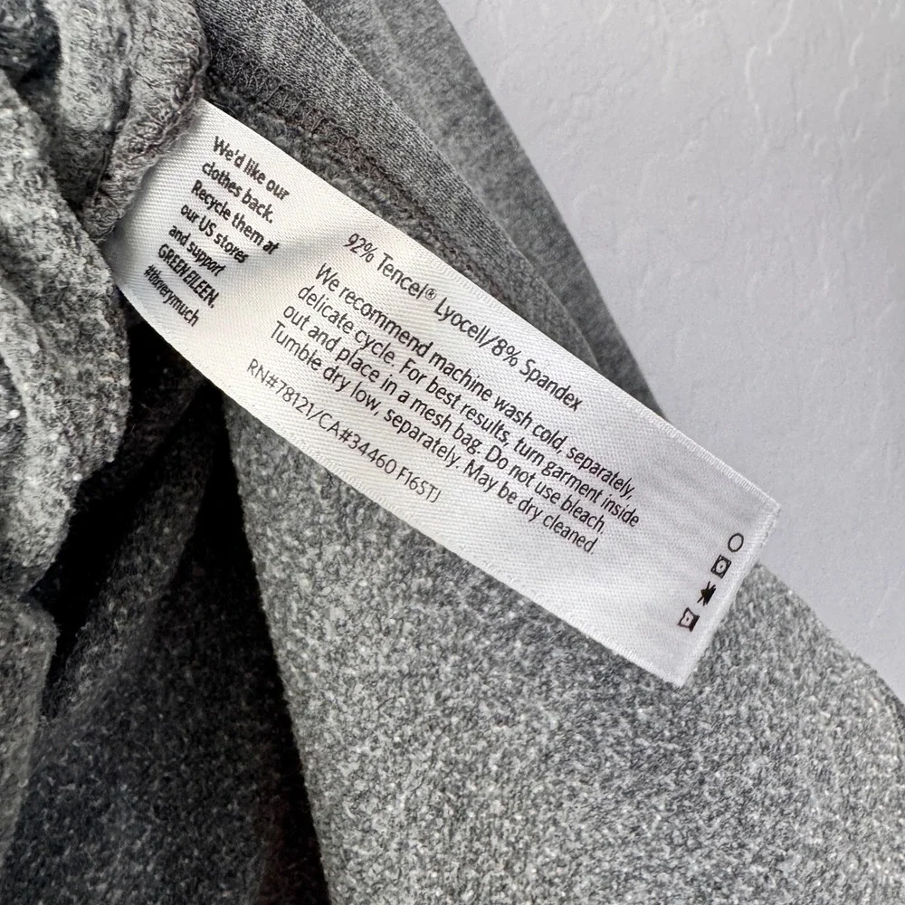 Eileen Fisher Gray Sweatshirt Tencel Lyocell Blend Long Sleeve Tunic Top‎ - Picture 4 of 5